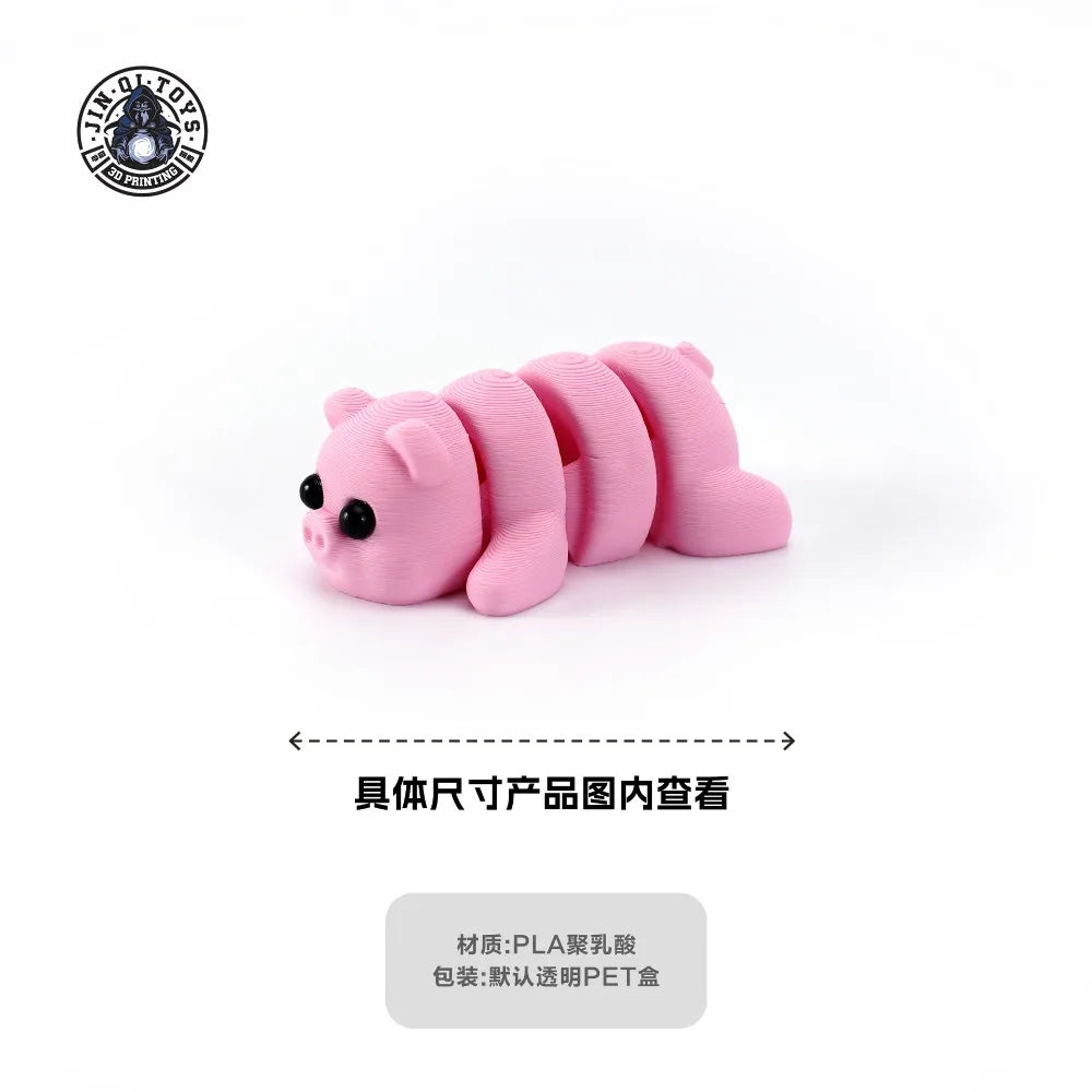 3D Printed Animals Movable Joint Fidget Toy Figurine Simulation Animal Office Desktop Ornament 2025 New Year Gifts Crafts Gift
