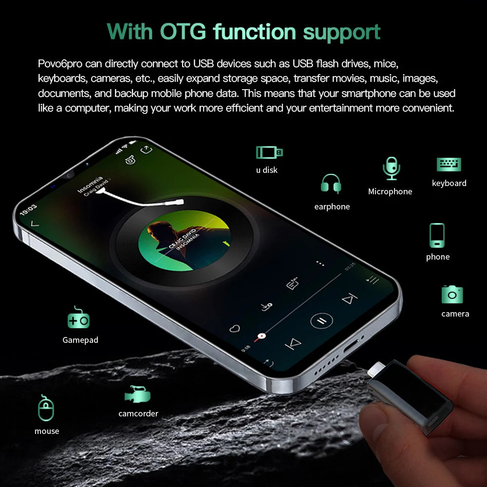 FUFFI-Pova 6 Pro,Smartphone Android,5.0 inch,3+32GB ROM,Dual SIM,3500mAh,Mobile phones,Dual SIM,4G Network,Cellphones