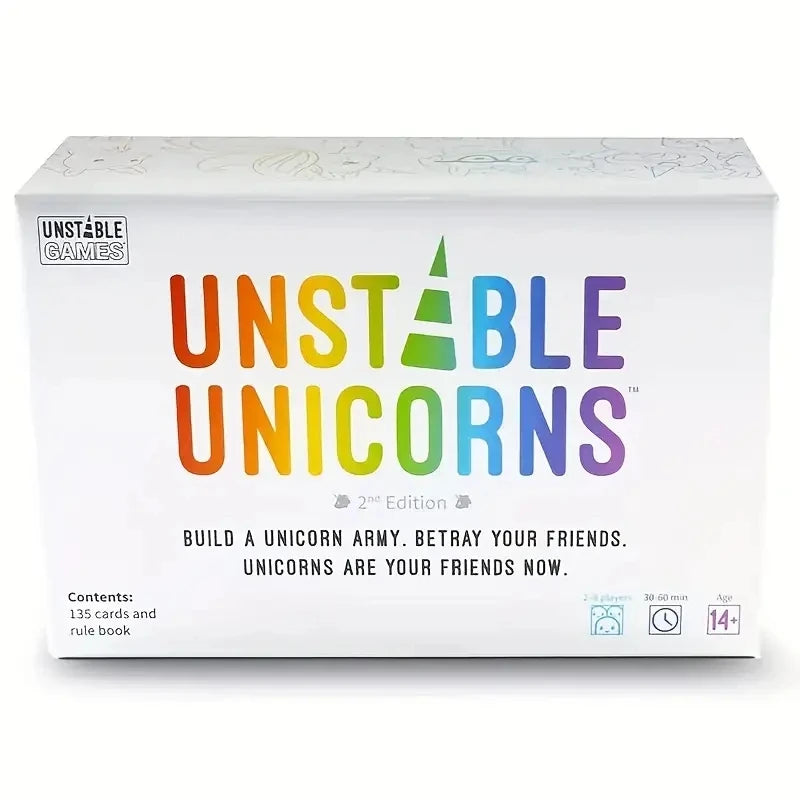 UNICORNS BOARD CARD Game Family Entertainment Card Games Multiplayer Interactive Games Party Board Games