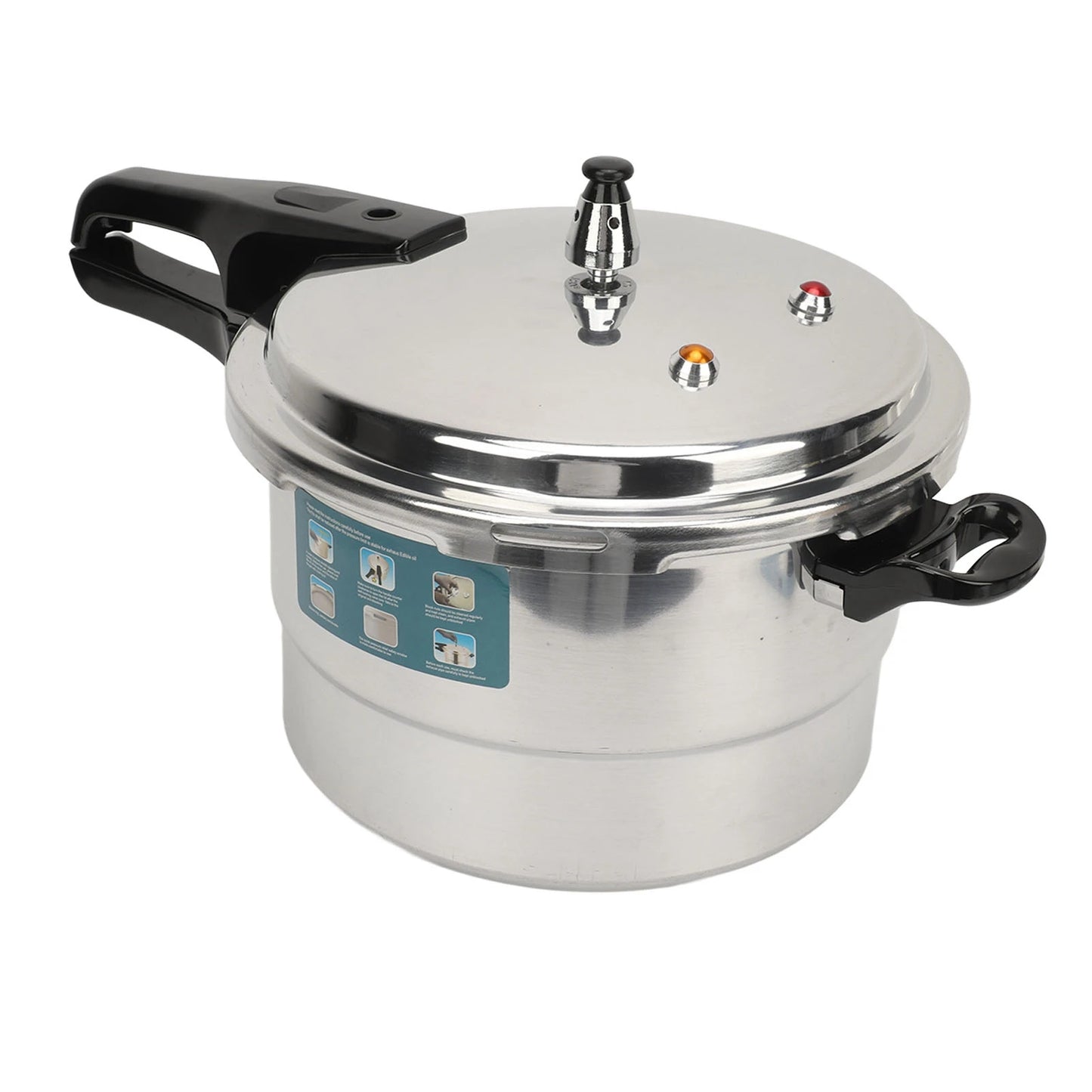 Pressure Cooker Multi Purpose Aluminum Safety Valves with Steaming Plate Household Stovetop Pressure Canner for Induction Cooker