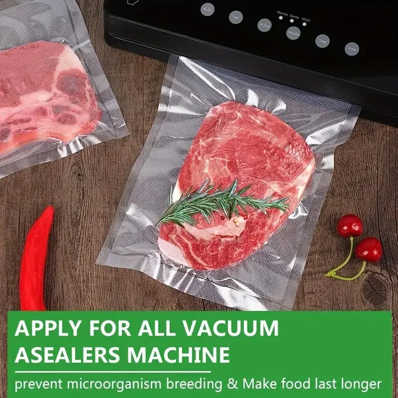Two rolls of vacuum sealer bags for food preservers BPA-free, perfect for vacuum storage of household kitchen items