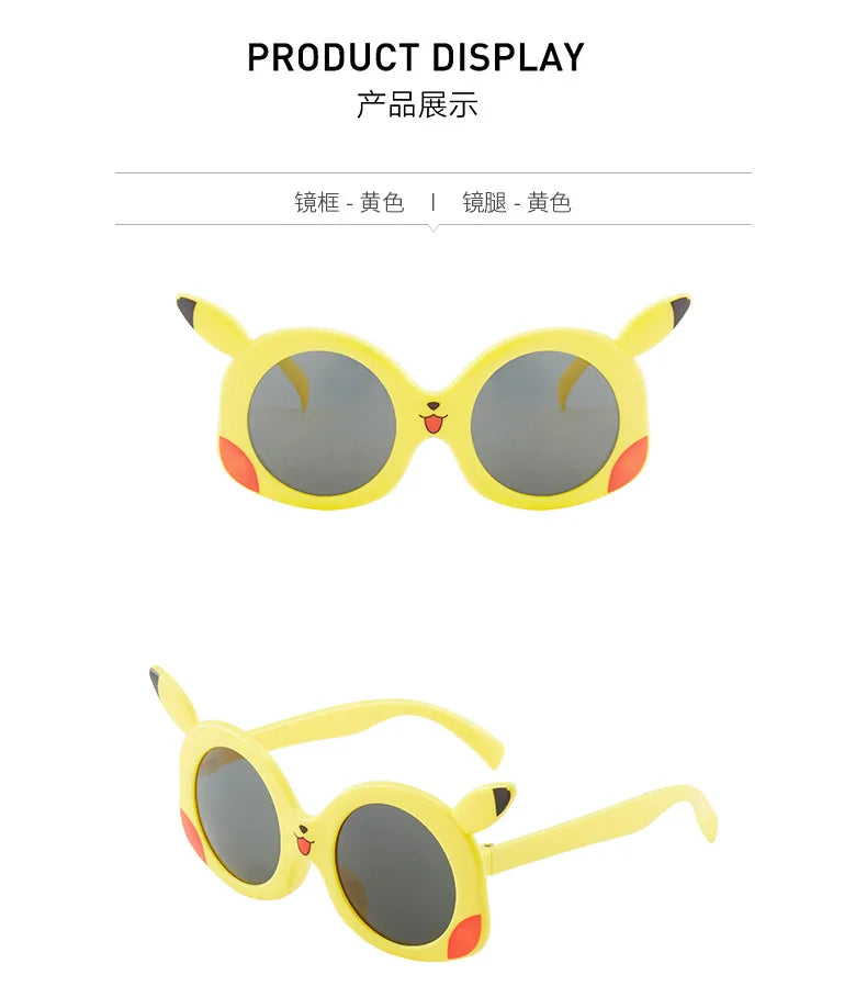Anime Pokemon Sunglasses Pikachu Cartoon Figrues Glasses Children Boys Girls Sunglasses Cute Decoration Kids Toy Summer Gifts