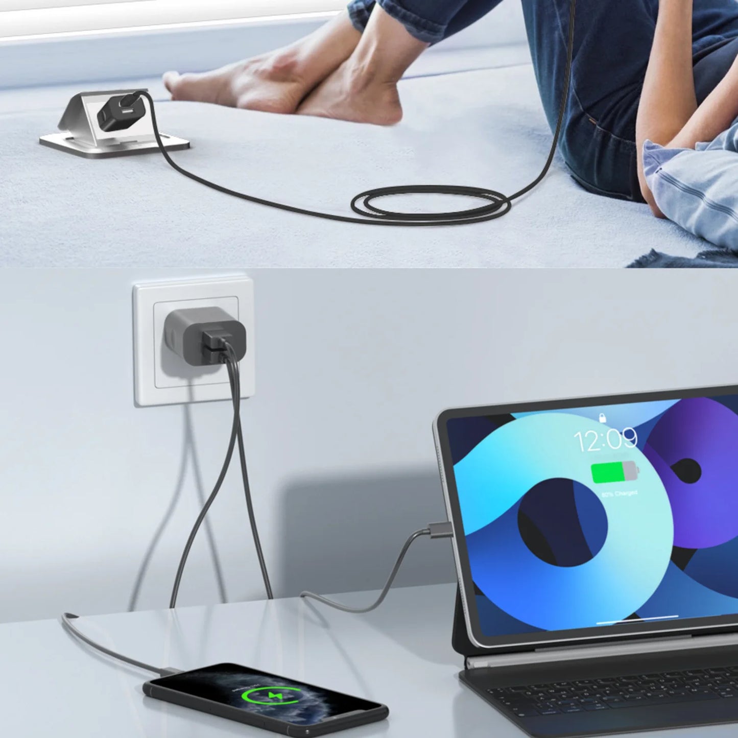 1/5Pcs Universal Travel 5V 2A Dual Port USB Wall Home Charger Power Adapter AU Phone Charging Head Australian Standard Plug