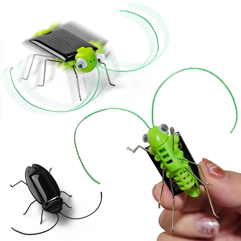Solar Grasshopper Toy Puzzle Children Selected Gift Simulation Insect Gift Boys and Girls Science Education Funny Moving Toy Kid