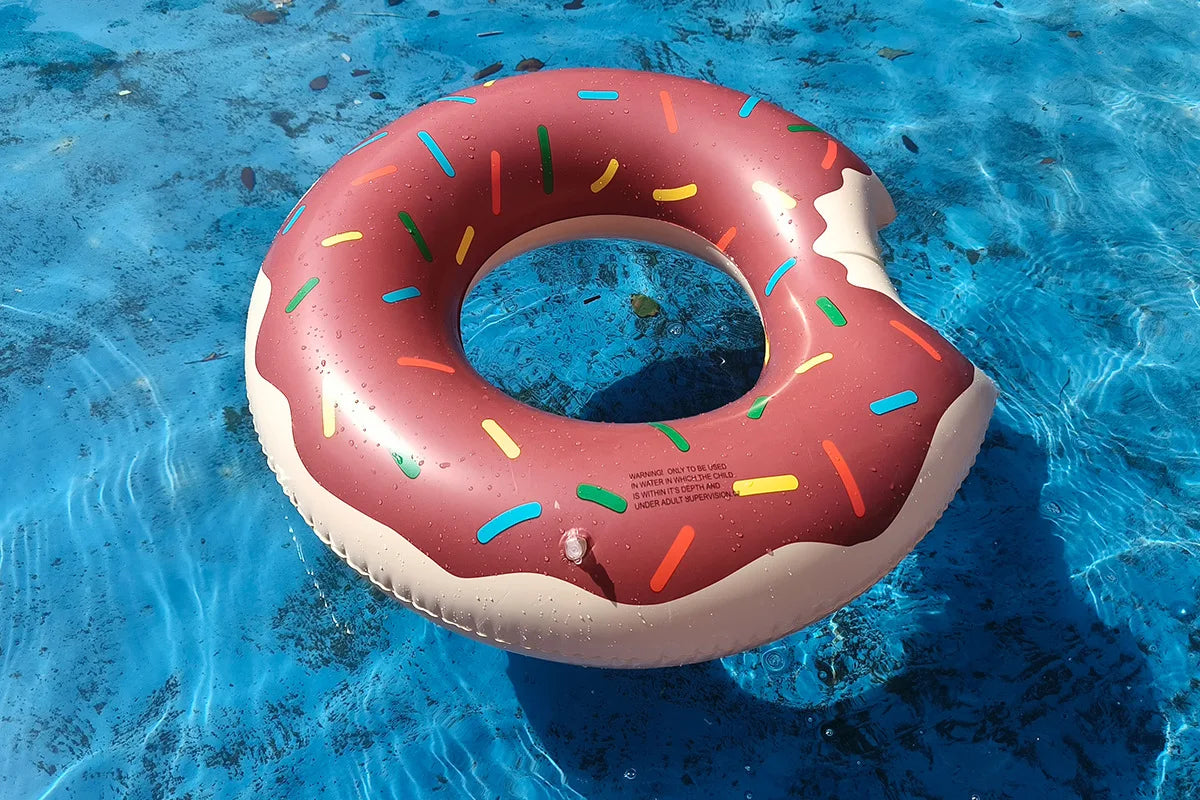 Rooxin Donut Swimming Ring Inflatable Swim Pool Float For Kid Adult Swimming Circle Baby Swim Tube Water Play Swimming Equipment