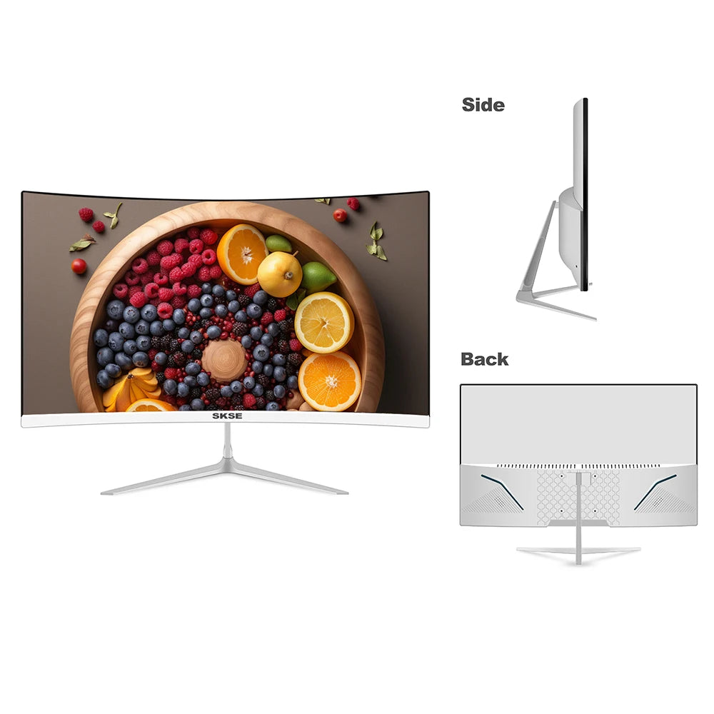 SKSE 27 Inch 2K Monitor 165HZ Display LED 1800R Curved Screen Computer Gaming Monitor PC HD DP/HDMI Interface 2560*1440