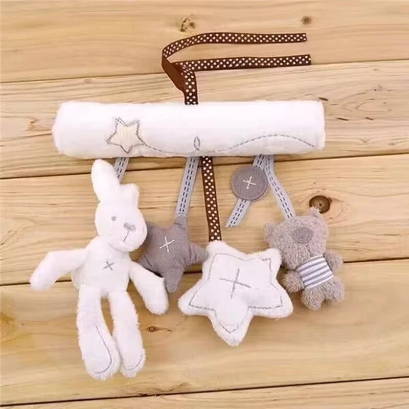 Baby Hanging Rattles Toys Children 0 12 Months Baby Sensory Toys Activity Crib Stroller Toy Pram Pendant Bell Plush Appease Doll