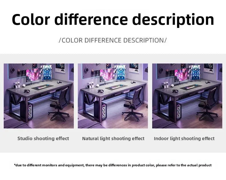 Desk Home Desktop Gaming Table and Chair Student Bedroom Learning Writing Desk Rental House Simple Long Computer Desk