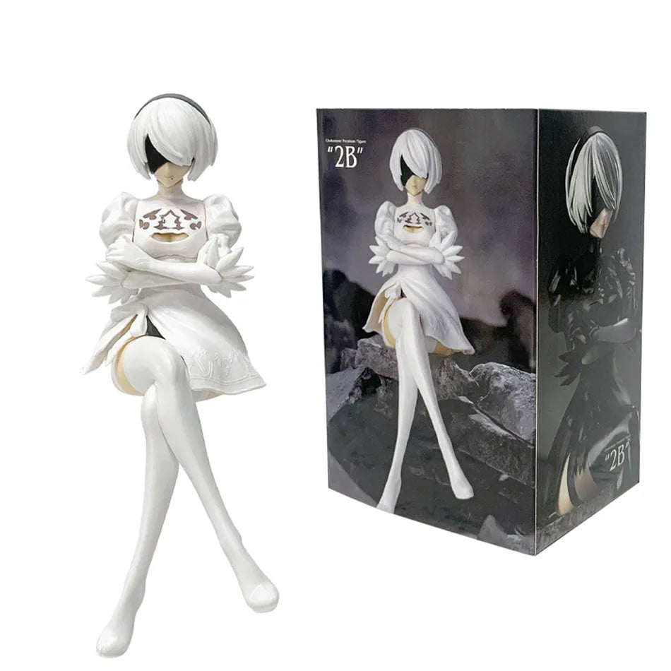 In Stock 15CM NieR:Automata Yorha Figures No. 2 PVC Anime Action Model Collection Ornament Anime Cartoon Model Toy Gift