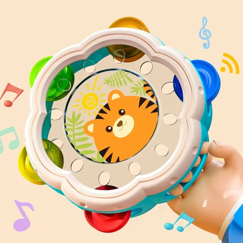 Baby Toys 6 12 Months Musical Instruments Hand Drum Shaking Rattle Toys Montessori Educational Toy Interactive Hand Bell for Kid