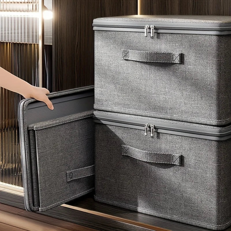 Household Storage Box Large-Capacity Wardrobe Clothes Layered Sorting Box Privacy Storage Suitable for Home Organization