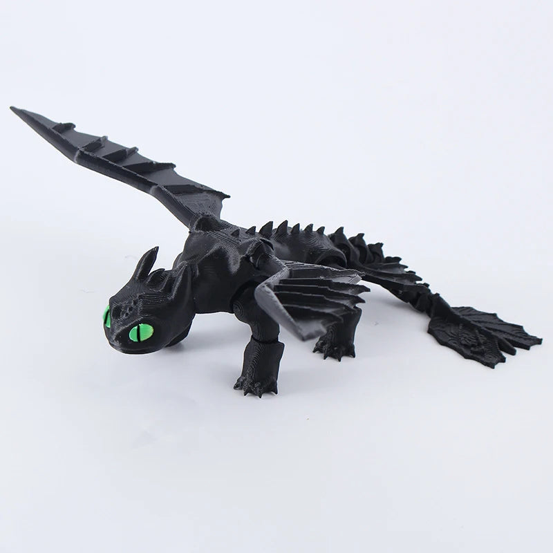 3D printed Night Sha Toothless anime cartoon fashion and creative desktop ornament model decoration children's toy birthday gift