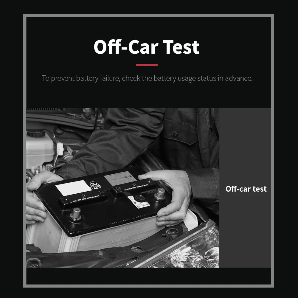 Car Battery Tester 100-2000 CCA Car Battery Tool 6V 12V 24V Car Battery Tester Car Battery Analyzer BM550 Battery Testing Tool