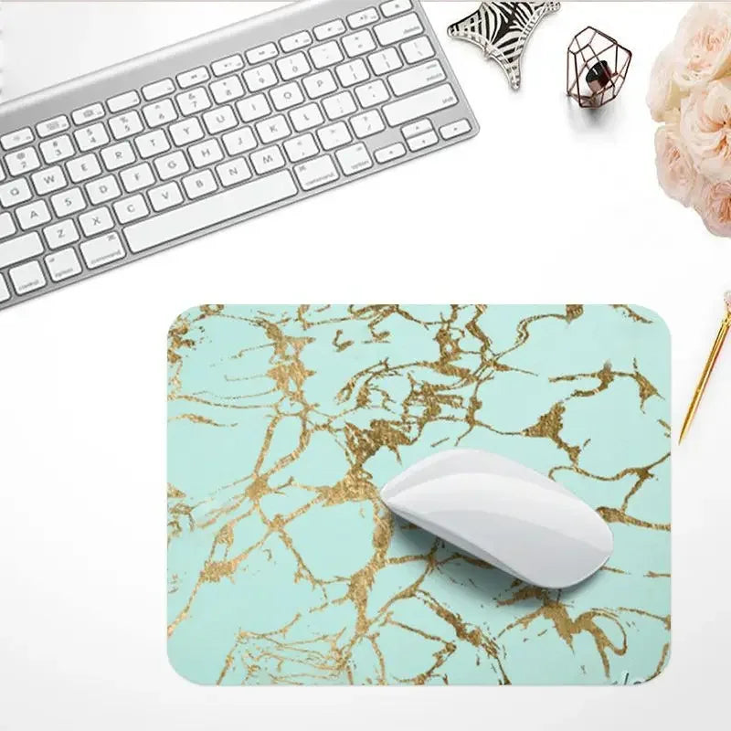Desktop Supplies Marble Mouse Pads Small Mouse Pad Nordic Style Pad for Mouse Luxury Surface for Computer Premium Padding