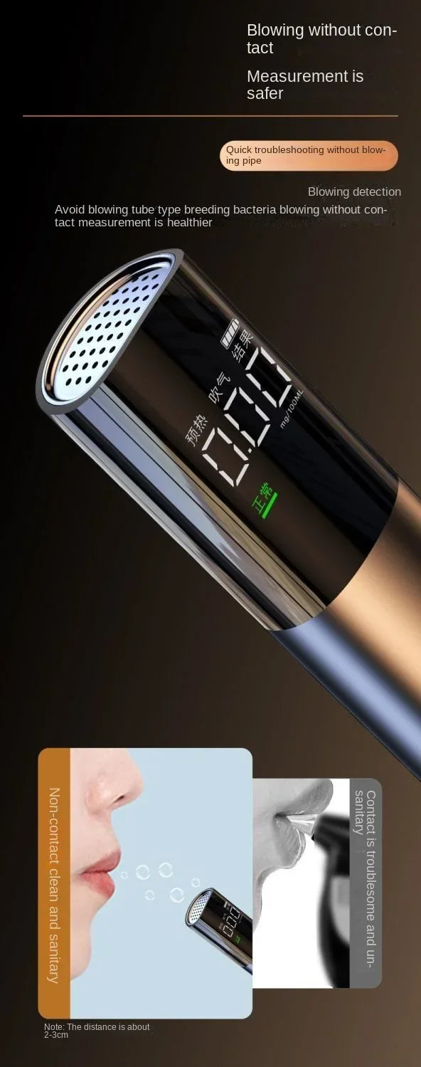 Xiaomi ANMU Automatic Alcohol Tester Electronic Breathalyzer LED Display Portable Rechargeable Non-Contact Alcohol Test Tools