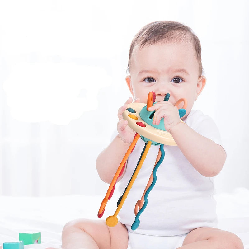 Suction Cup Spinner High Chair Baby Toys 6 12 Months Rotating Rattle Sensory Toys for Babies Educational Games Toy 1 2 3 Years