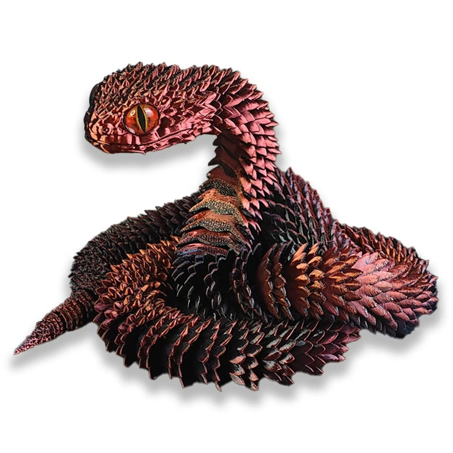 30cm 3D Printed Snake Toys Funny Printed Animals Snake Christmas New Year Craft Ornament Simulation Animal Home Desktop Ornament