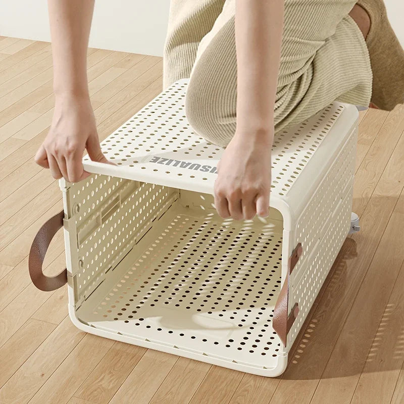 Laundry Basket Collapsible Dirty Clothes Storage Organizer Large Laundry Bag For Home Bathroom Bedroom  Durable Washing Basket