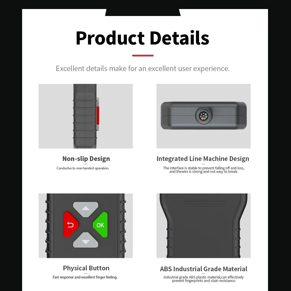 Car Battery Tester 100-2000 CCA Car Battery Tool 6V 12V 24V Car Battery Tester Car Battery Analyzer BM550 Battery Testing Tool