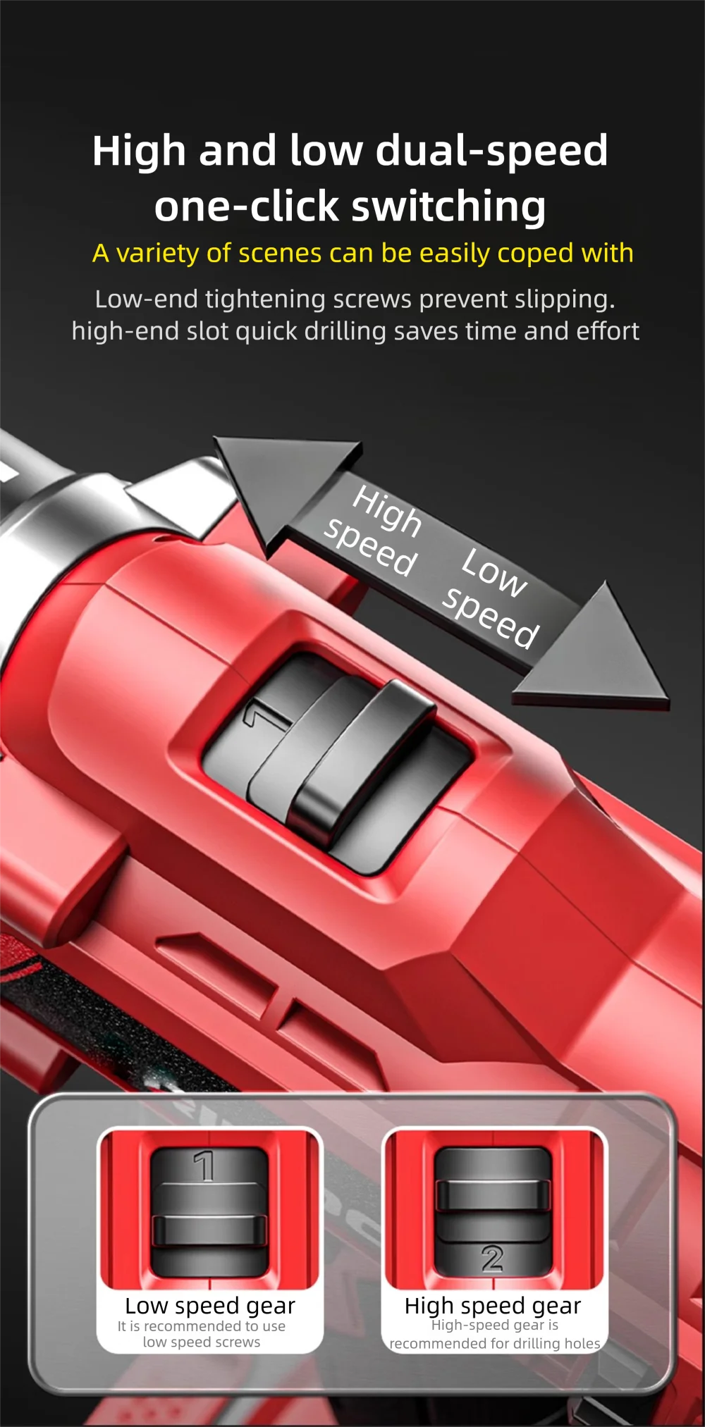 New Rechargeable Electric Screwdriver with Lithium Battery and Multiple Functions A