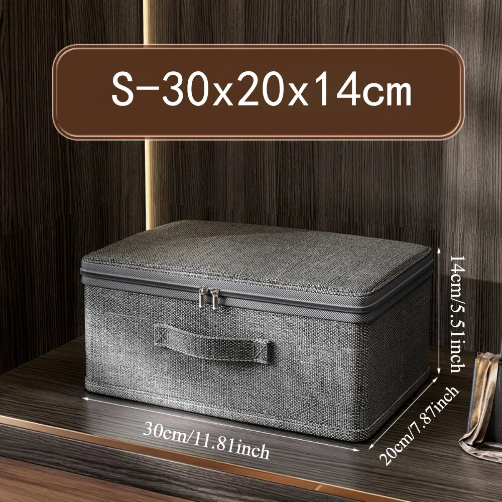 Household Storage Box Large-Capacity Wardrobe Clothes Layered Sorting Box Privacy Storage Suitable for Home Organization