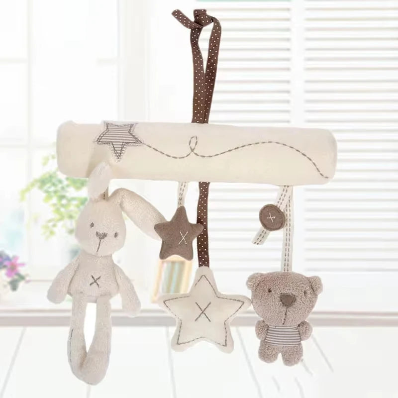 Baby Hanging Rattles Toys Children 0 12 Months Baby Sensory Toys Activity Crib Stroller Toy Pram Pendant Bell Plush Appease Doll