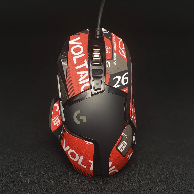 Anti-slip Handmade Mouse Sticker For Logitech G502 Hero Wireless Skin Sticker Side Sweat Pad G502 PC Gamer DIY Without Mouse