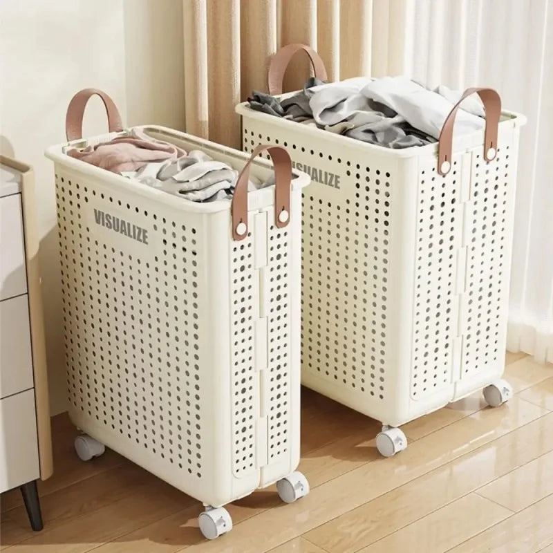 Laundry Basket Collapsible Dirty Clothes Storage Organizer Large Laundry Bag For Home Bathroom Bedroom  Durable Washing Basket