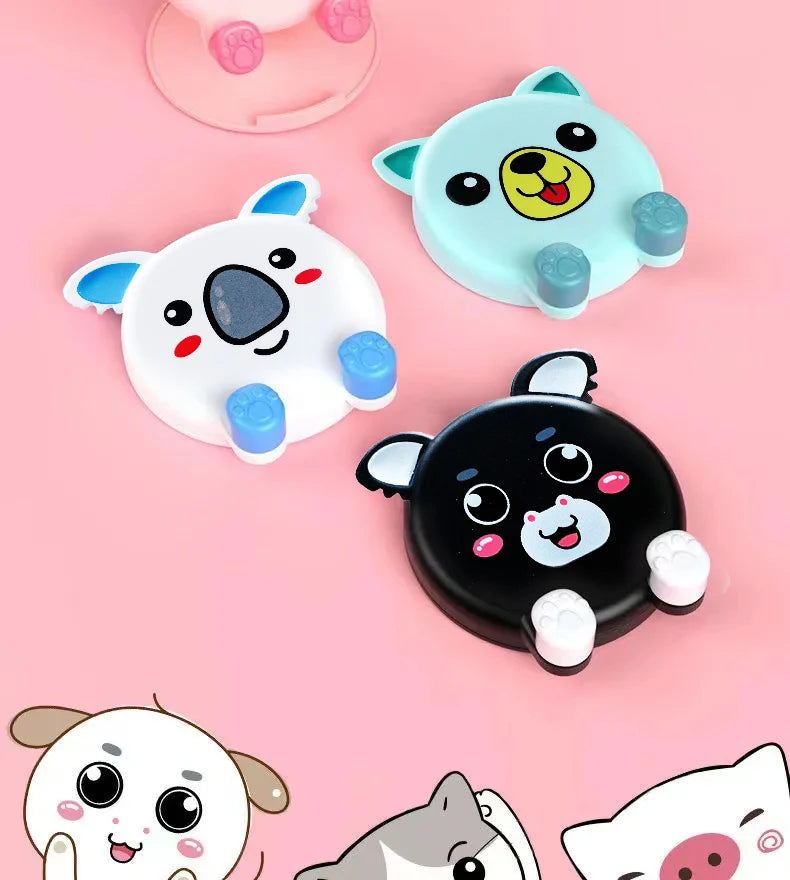 1PC New Cartoon Cute Phone Stand Folding Small Portable Multi Functional Adjustable Universal Tablet Stand Lazy God Tool