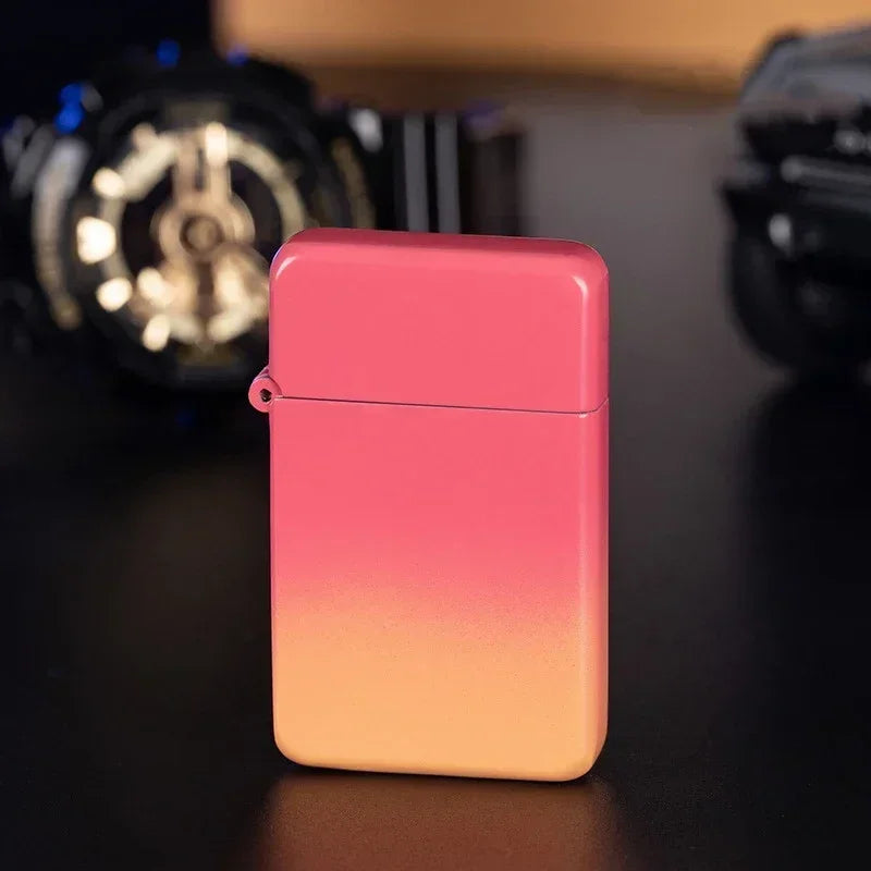 Windproof Metal Lighter Waterproof Portable Cigarette Lighter Red Fire Flame Direct Cigar Gas Lighter Smoke Accesoires for Men