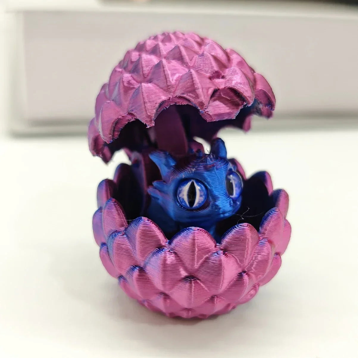 Mini 3D Printed Dragon with Eggs Eyes for Home Decor Little Dragon Egg Kids Toy Gift Figure Accessories Decoration Статуэтки