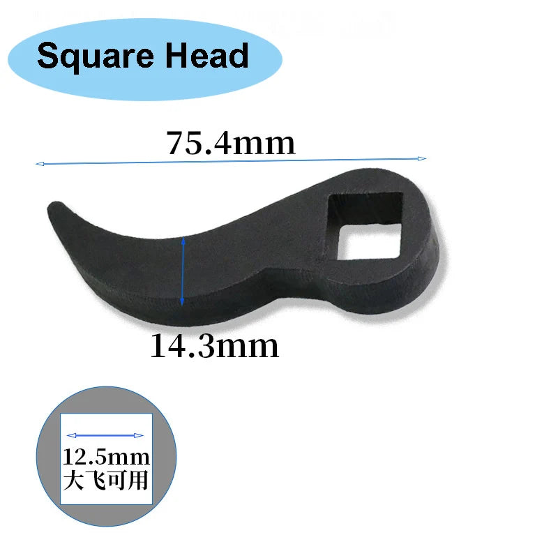 Pry Bar Wrench Adaptor Head Horn Type Half Shaft Removal Tool Openend Wrench Half Shaft Crowbar Adapter Head Car Repairing Tools