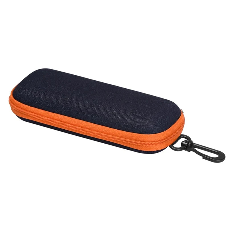 Denim Fabric Glasses Cases Zipper Sunglasses Protection Container Eyeglasses Pencil Case Reading Glasses Box Organizer Carry Bag