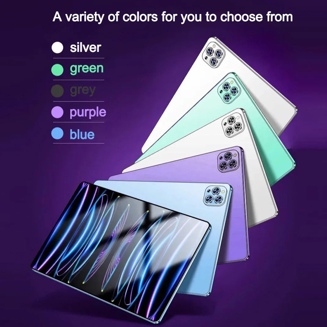 Globale Version 2025 10.1 inch Pad 8 Pro Tablet Android 12 10000mAh 16GB + 1TB Qualcomm Snapdragon 8 Gen2 10 Core Tablets PC
