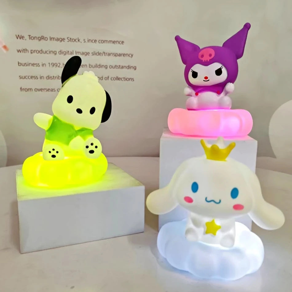 Kuromi Night Light Cute Anime Soft Light Bedroom Bedside LED Light Room Decoration Christmas Children's Toy Gift