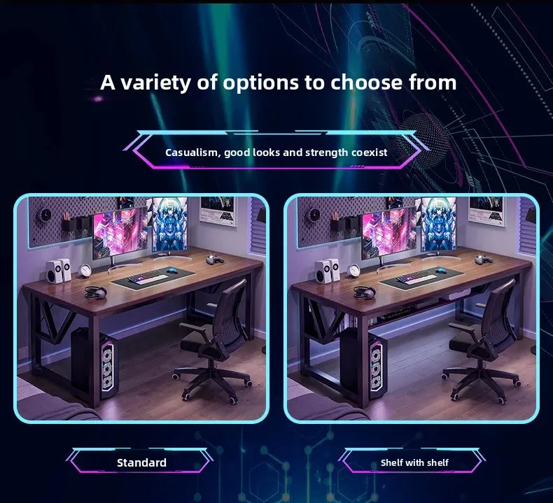 Desk Home Desktop Gaming Table and Chair Student Bedroom Learning Writing Desk Rental House Simple Long Computer Desk
