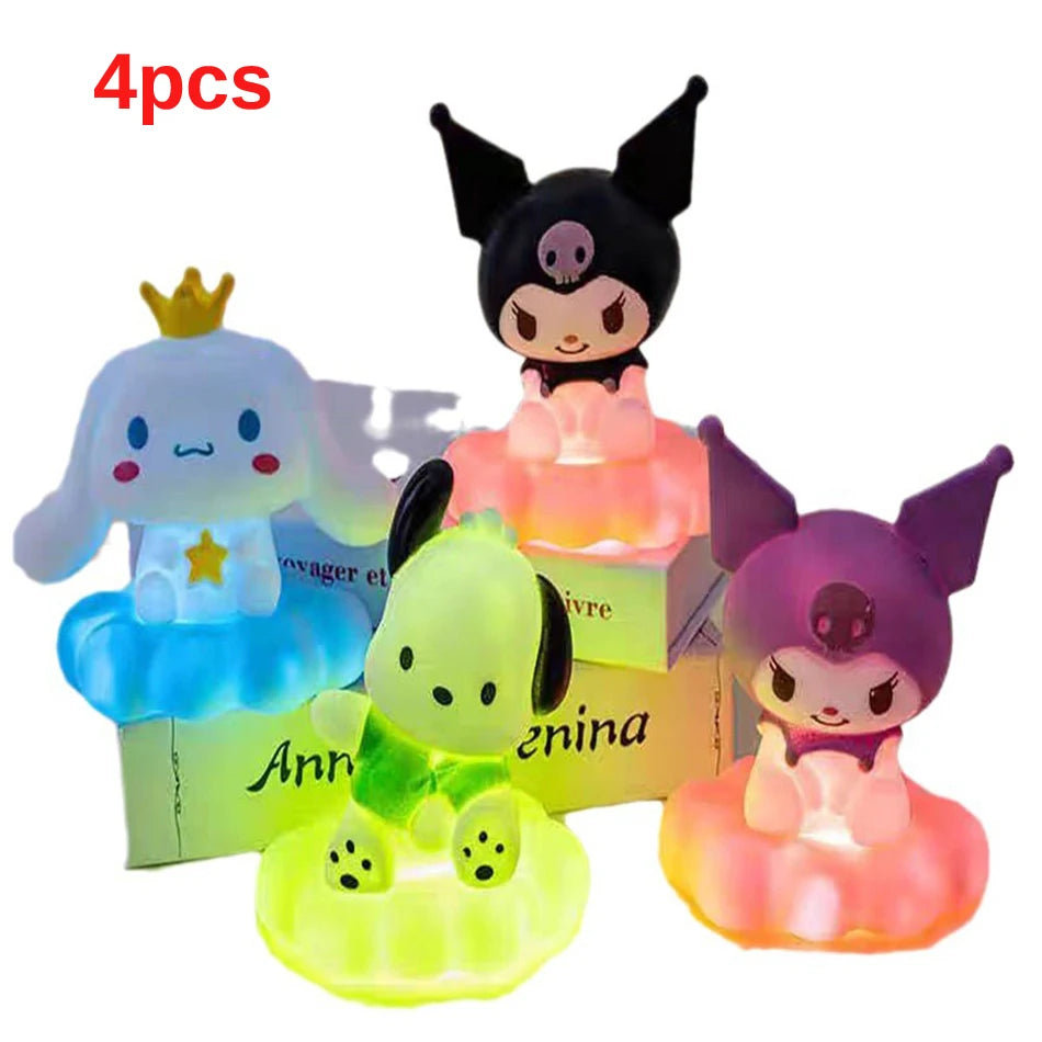 Kuromi Night Light Cute Anime Soft Light Bedroom Bedside LED Light Room Decoration Christmas Children's Toy Gift
