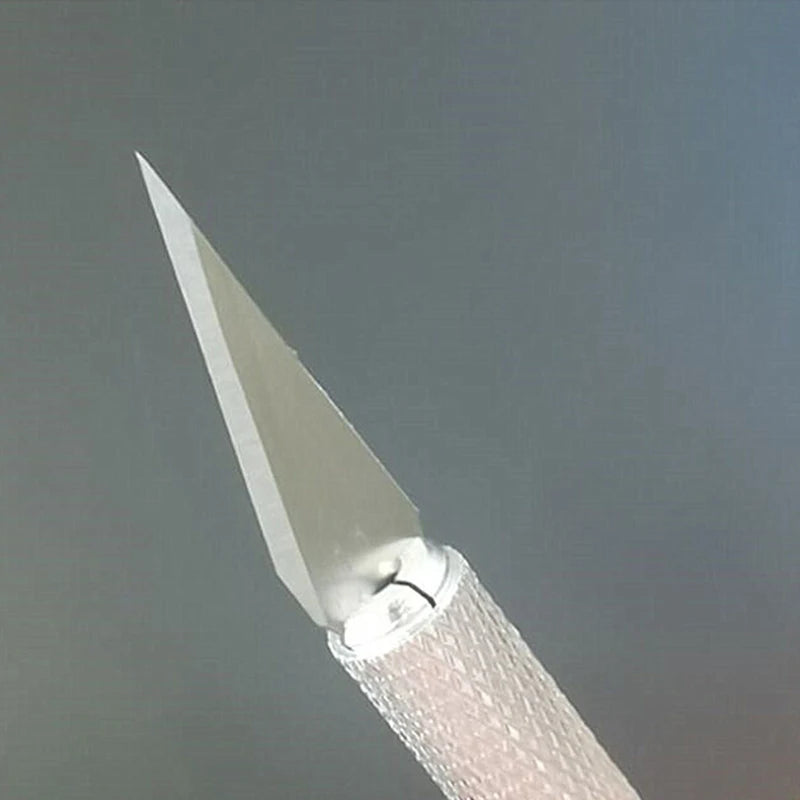 100/50pcs Knife DIY Wood Carving Fruit Food Scalpel Craft Sculpture Cutting Tool Metal Engraving Blades Knifes Wood Carving Disc