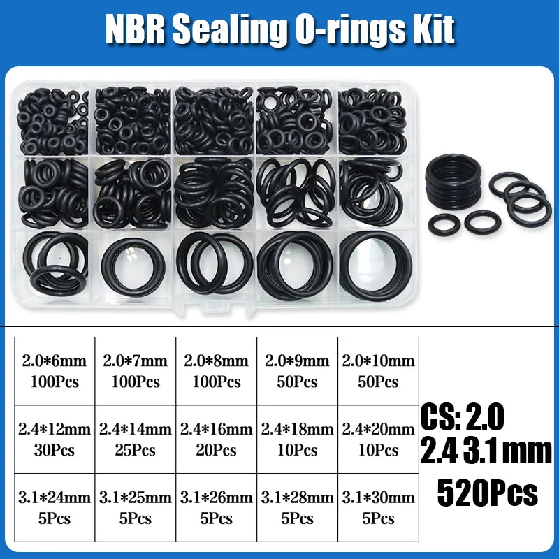 2840 O-Ring NBR Automobile Nitrile Rubber ORing Corrosion Oil Resistant Seal Washer for Car Air Condition Faucet Plumbing Gasket
