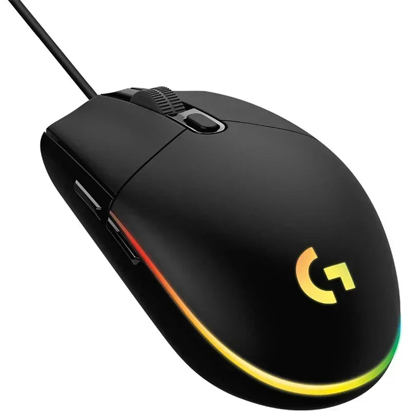 Logitech G102 Mouse USB Wired Gaming Mouse 8000 DPI Rainbow Optical Effect Screen for PC/Mac Computer and Laptop