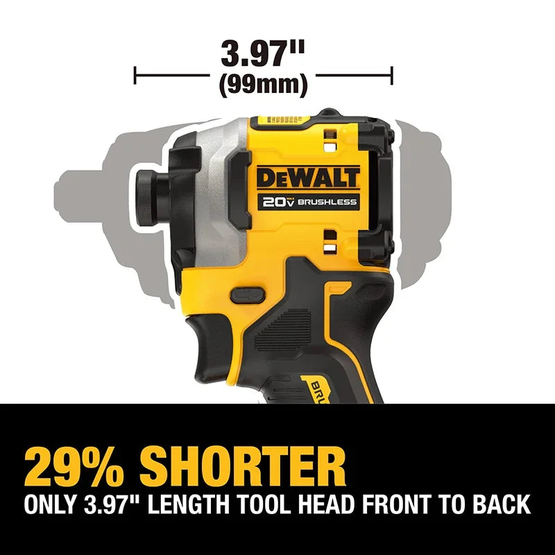 DEWALT DCF850 20V Impact Drill Brushless Motor 205Nm Variable Speed Electric Screwdriver Woodworking Driver Bare Tool power tool