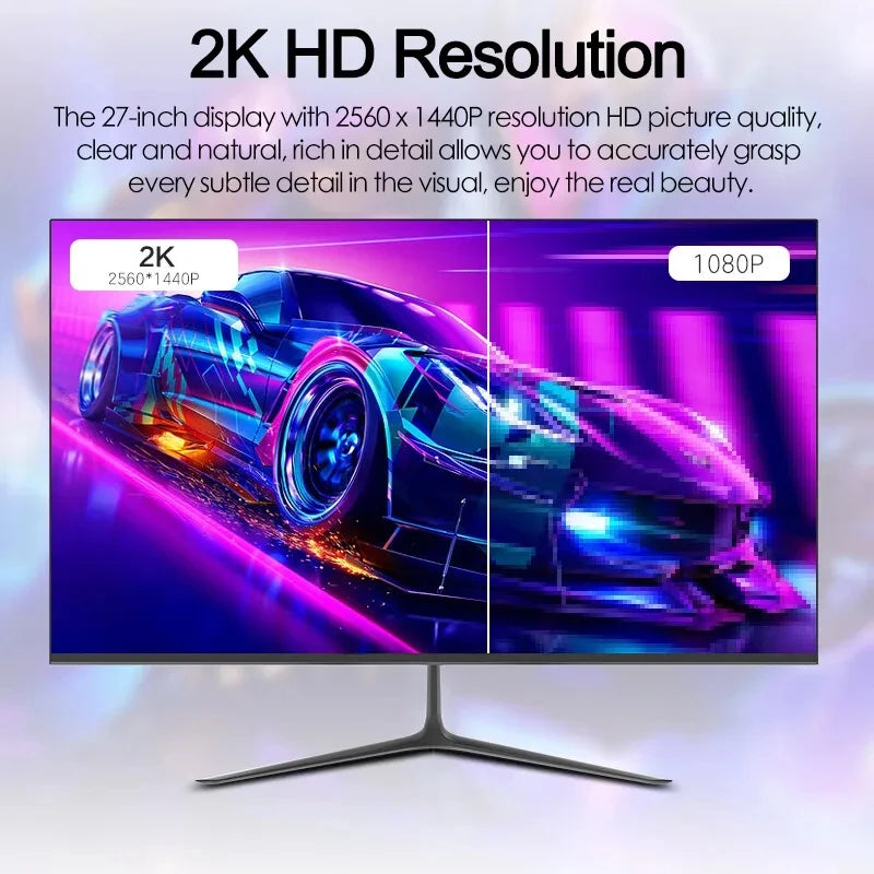 SKSE 27 Inch 2K Monitor 165HZ Display LED 1800R Curved Screen Computer Gaming Monitor PC HD DP/HDMI Interface 2560*1440