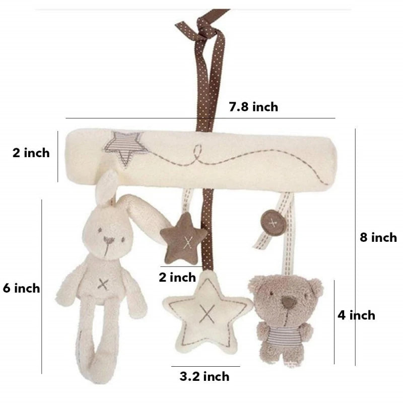 Baby Hanging Rattles Toys Children 0 12 Months Baby Sensory Toys Activity Crib Stroller Toy Pram Pendant Bell Plush Appease Doll
