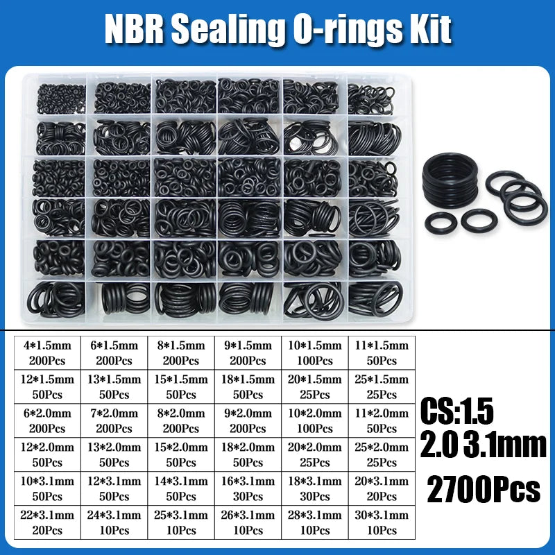 2840 O-Ring NBR Automobile Nitrile Rubber ORing Corrosion Oil Resistant Seal Washer for Car Air Condition Faucet Plumbing Gasket