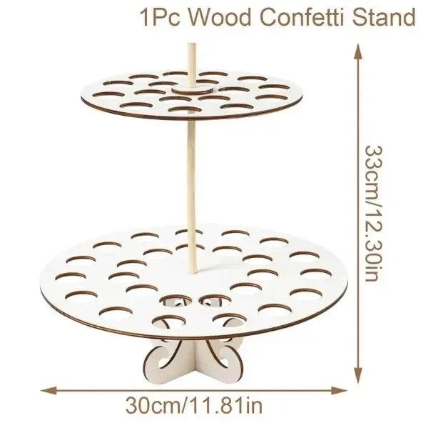 Wedding Confetti Cones Holder Stand Support for Wedding Cones Kraft Paper Wedding Decorations Supplies Confetti Tray Cone