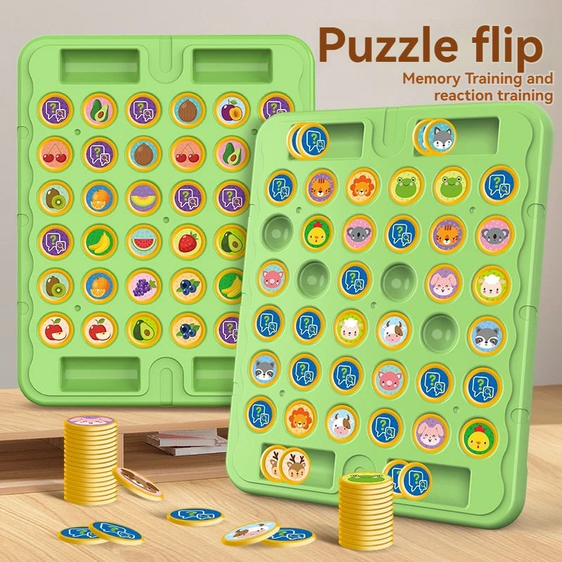 New Animal Flip Chess Board Games Classic Strategy Game Thinking Cognitive Parent child Interactive Puzzle Christmas Party Toy