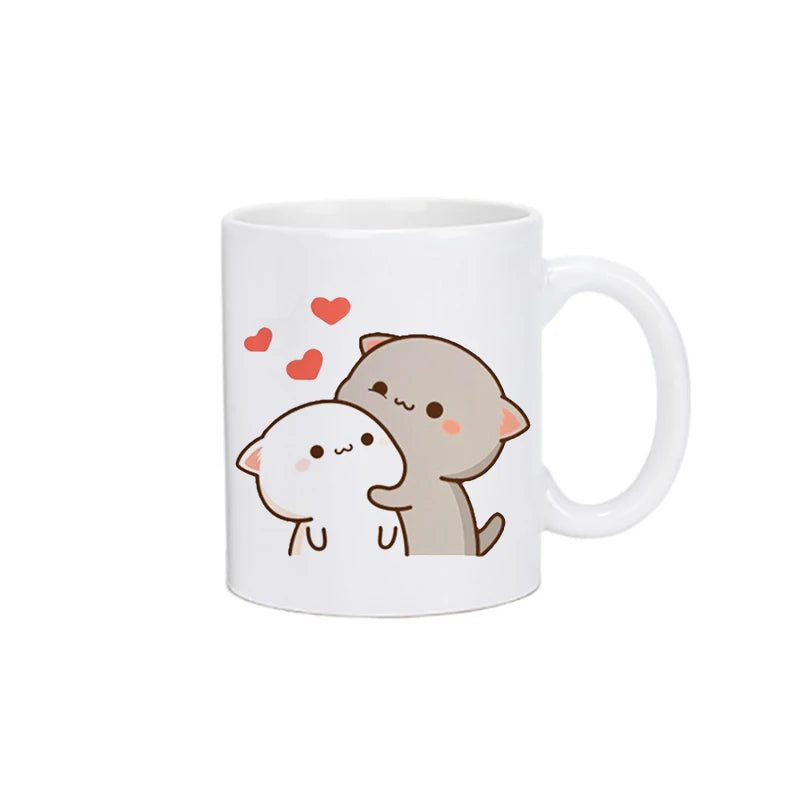Panda Bear Bubu Dudu Coffee Milk Cup Mocha Cat Panda Bear Couple Christmas Mug Kawaii Cups Original Mugs Drinkware Birthday Gift