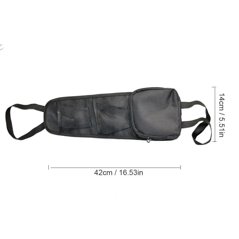 1 Piece Car Seat Back Hanging Bag Oxford Cloth Waterproof Thermal Pressure Resistant Handle Side Storage Bag Vehicle Compression