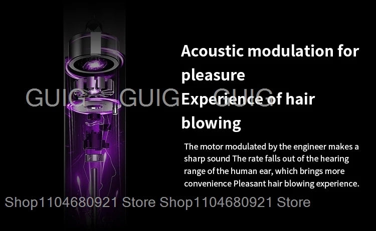 Leafless Hair Dryer New Professional With Flyaway Attachment Negative Ionic Premium Hair Dryers Multifunction Salon Style Tool