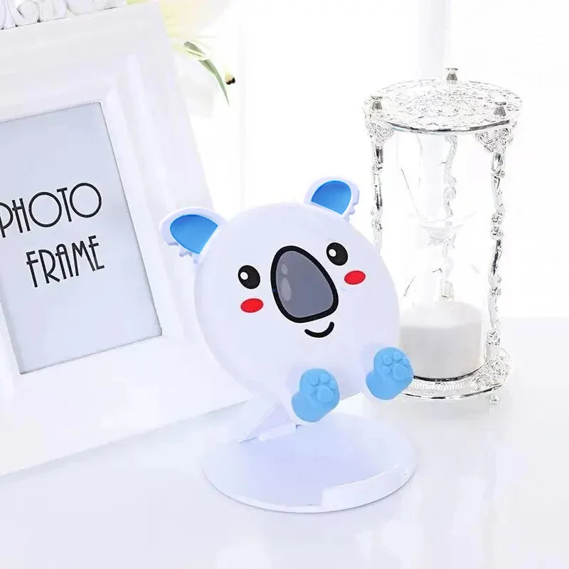 1PC New Cartoon Cute Phone Stand Folding Small Portable Multi Functional Adjustable Universal Tablet Stand Lazy God Tool